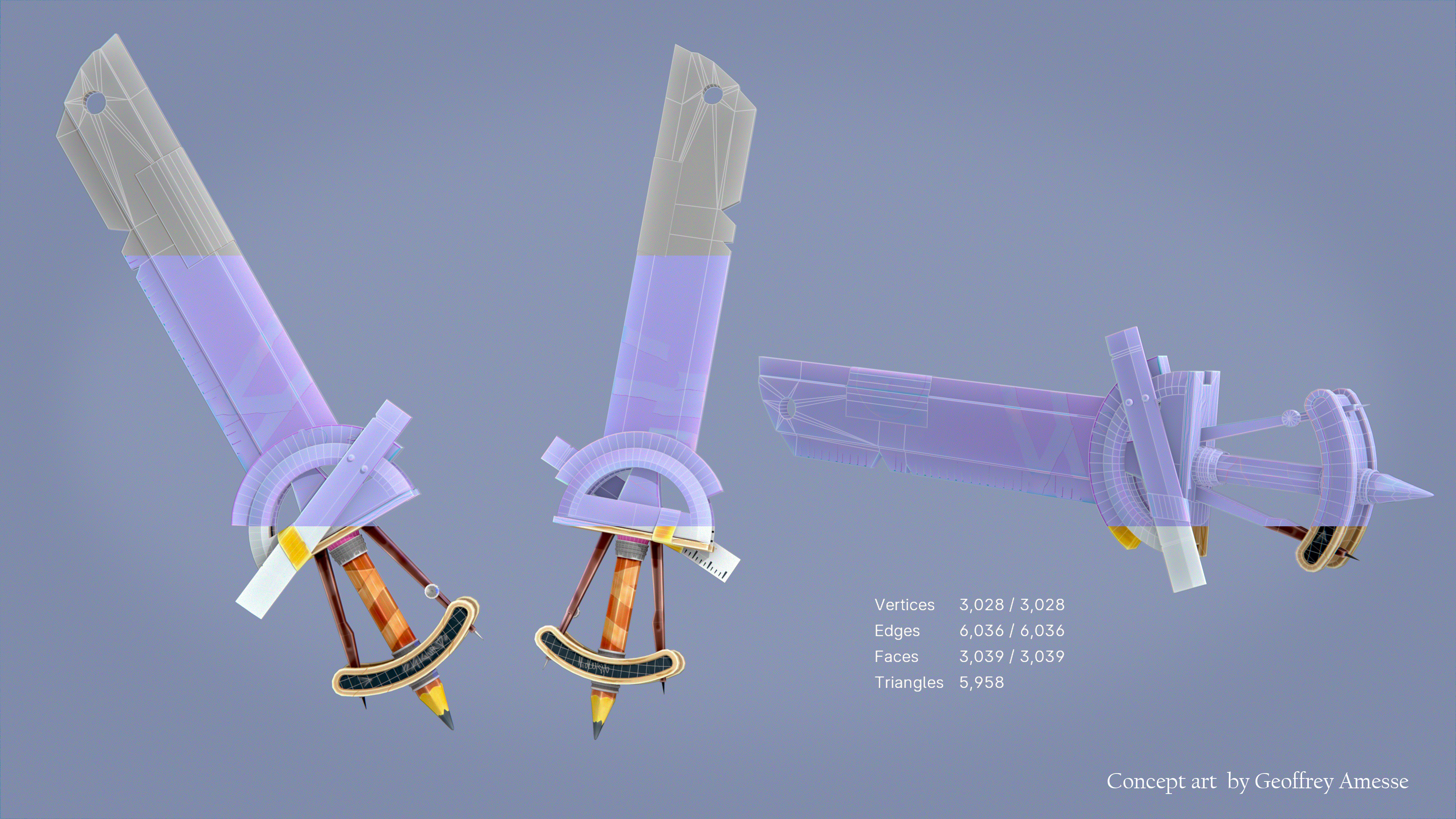 Ancient Sword render 3